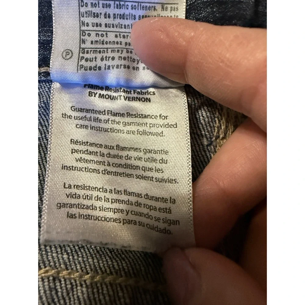 Carhartt FR Denim Jeans Men's 38X34 Cat 2 Relaxed Fit Flame Resistant Workwear